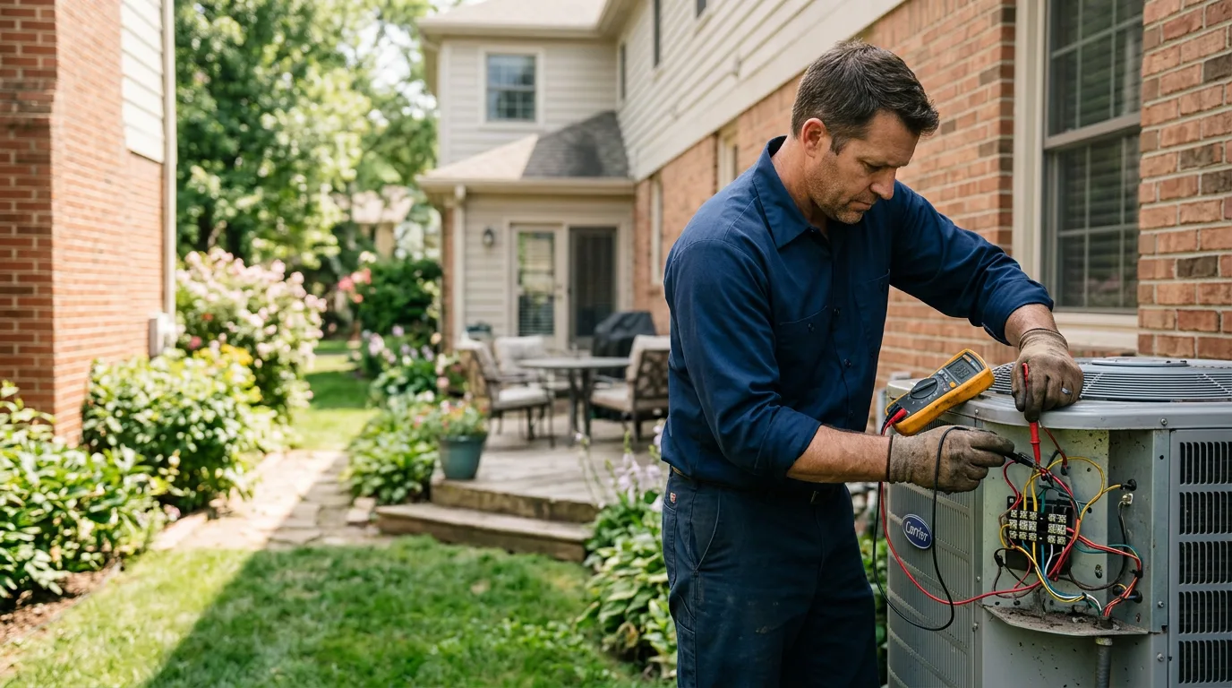 HVAC technician working near Churchs Ferry, ND